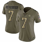 Women Nike Steelers 7 Ben Roethlisberger Olive Camo Salute To Service Limited Jersey Dzhi,baseball caps,new era cap wholesale,wholesale hats